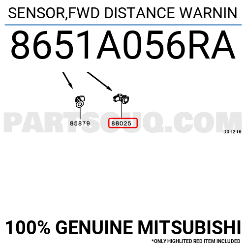 せんよう SENSOR,CORNER CLEARANCE 8651A396XA | Mitsubishi Parts | PartSouq
