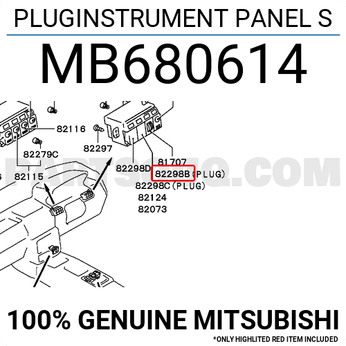 PLUGINSTRUMENT PANEL S MB680614 Mitsubishi Parts PartSouq