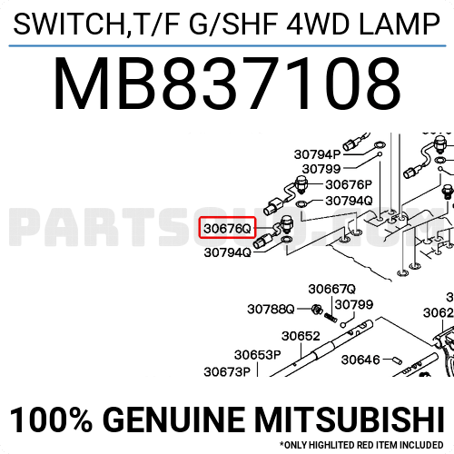 Switch T F G Shf 4wd Lamp Mb7108 Mitsubishi Parts Partsouq