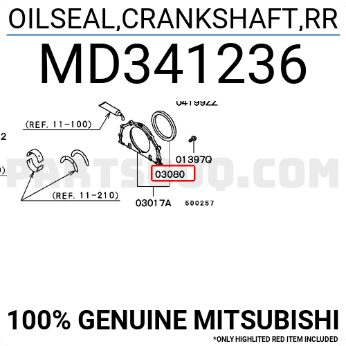 今季ブランド OILSEAL,CRANKSHAFT,RR MD174940 PartSouq | Parts Mitsubishi | 貨幣