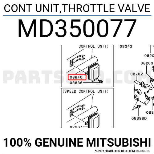 CONT UNIT,THROTTLE VALVE MD350077 | Mitsubishi Parts | PartSouq