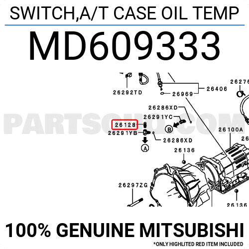 SWITCH,A/T CASE OIL TEMP MD609333 | Mitsubishi Parts | PartSouq