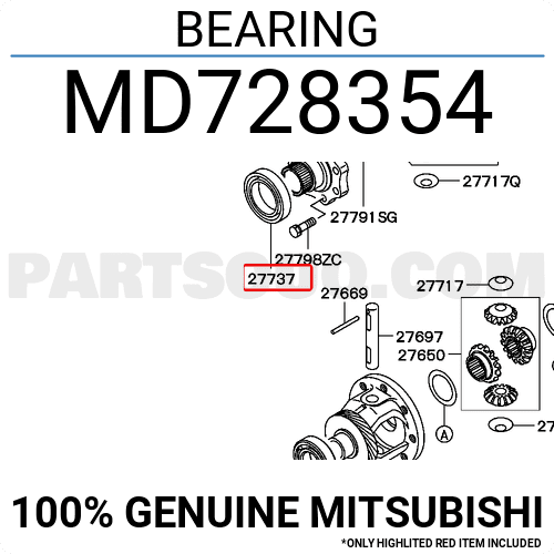 BEARING MD728354 | Mitsubishi Parts | PartSouq
