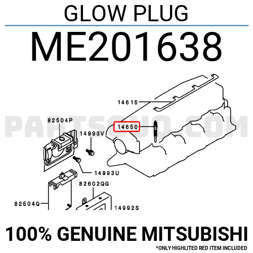 4X GLOW PLUG FOR MITSUBISHI PAJERO II V3 W V2 W V4 W 4M40 T MEYLE ME201638