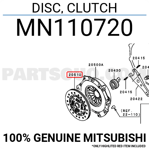 DISC, CLUTCH MN110720 | Mitsubishi Parts | PartSouq