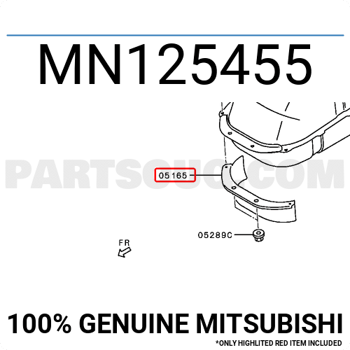 PROTECTOR,FUEL TANK MN125455 | Mitsubishi Parts | PartSouq