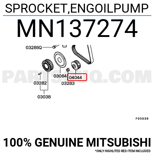 SPROCKET,ENGOILPUMP MN137274 | Mitsubishi Parts | PartSouq