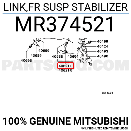 LINK,FR SUSP STABILIZER MR374521 | Mitsubishi Parts | PartSouq