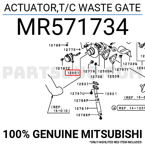 ACTUATOR,T/C WASTE GATE MR571734 | Mitsubishi Parts | PartSouq