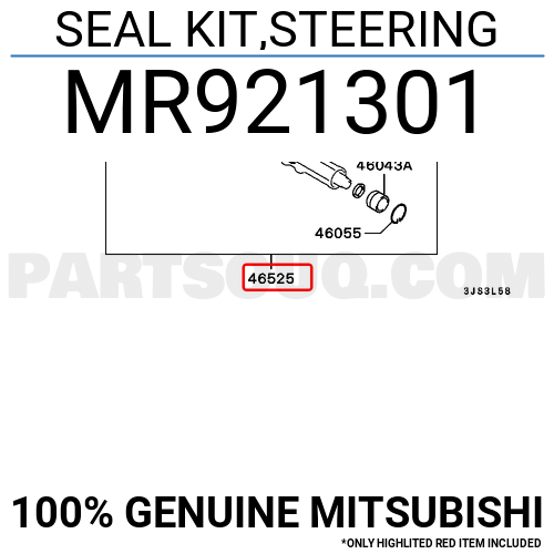 SEAL KIT,STEERING MR921301 | Mitsubishi Parts | PartSouq