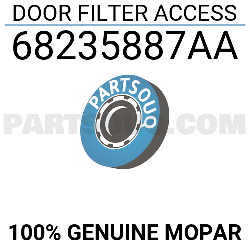 DOOR FILTER ACCESS 68235887AA | Mopar Parts | PartSouq