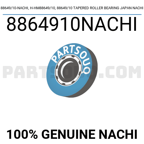 88649/10-NACHI, H-HM88649/10, 88649/10 TAPERED ROLLER BEARING JAPAN ...