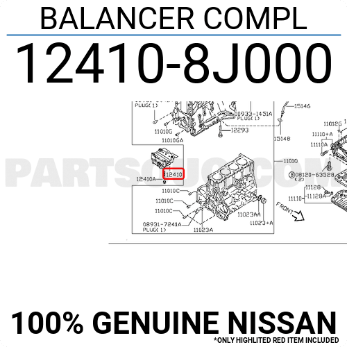 BALANCER COMPL 124108J000 | Nissan Parts | PartSouq