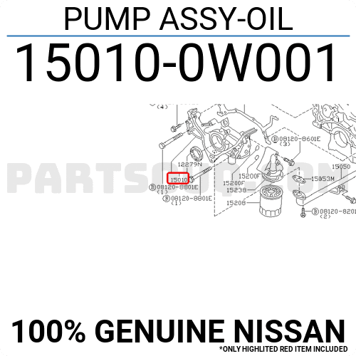 OIL PUMP 150100W001 | YSK Repuestos | PartSouq