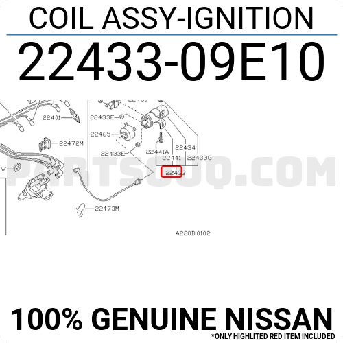 COIL-IGNITION B2D3350A10 | Nissan Parts | PartSouq