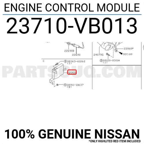 ENGINE CONTROL MODULE 23710VB010 | Nissan Parts | PartSouq