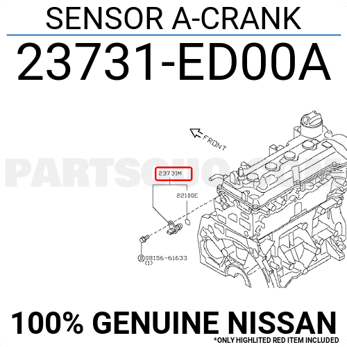 CAMSHAFT POSITION SENSOR 23731ED00A Nissan Parts PartSouq