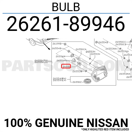 BULB 2626189946 | Nissan Parts | PartSouq