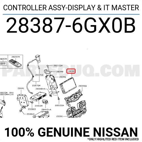 CONTROLLER ASSY 283876GX6A | Nissan Parts | PartSouq