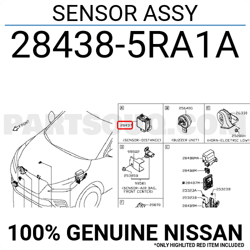 sin出品 CONTROL UNIT-XENON HEAD LAMP 284748991A | Nissan Parts