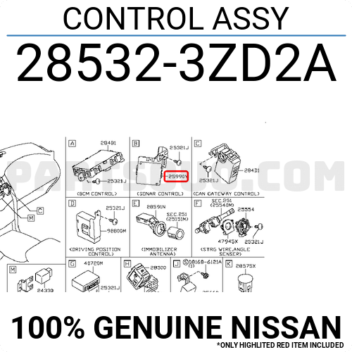 CONTROL ASSY 285323ZD2A | Nissan Parts | PartSouq