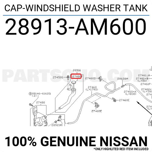 CAP-INLET 28913JX00A | Nissan Parts | PartSouq