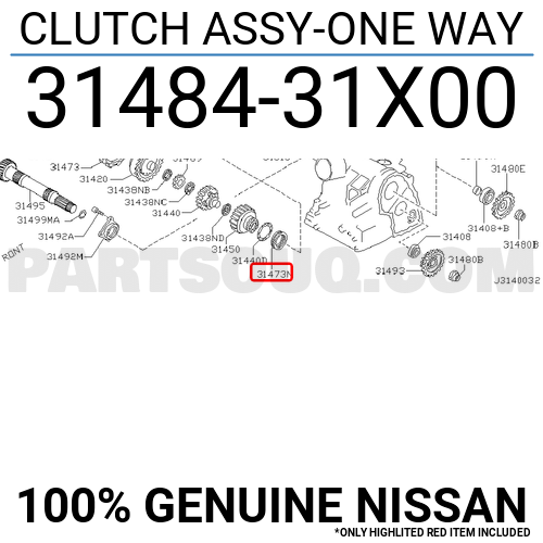 CLUTCH ASSY-ONE WAY 3148431X00 | Nissan Parts | PartSouq
