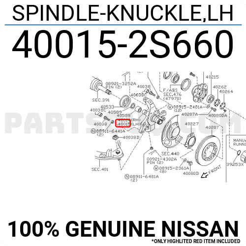 SPDL-KNU LH 400152S664 | Nissan Parts | PartSouq SPDL-KNU LH 400152S664 | Nissan Parts | PartSouq