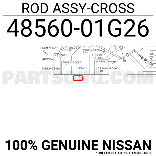 ROD ASSY-CROSS 4856001G25 | Nissan Parts | PartSouq