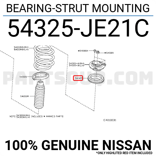 BEARING-STRUT MOUNTING 54325ED00A | Nissan Parts | PartSouq