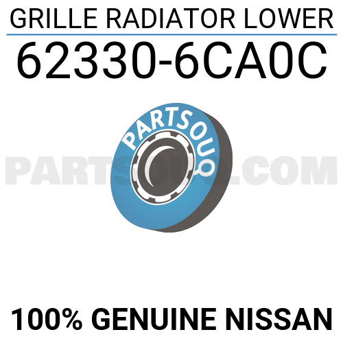 Genuine Nissan Grille-Radiator Lower 62330-6CA0C 