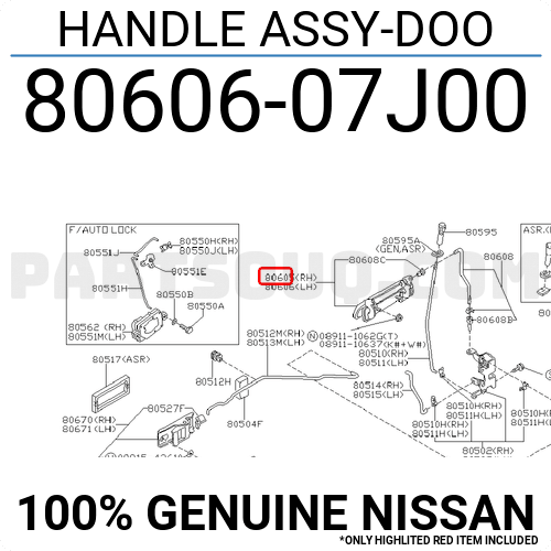 SCTOU 80671-JD00E 80670-JD00E FOR NISSAN QASHQAI J10 (04-13) DOOR