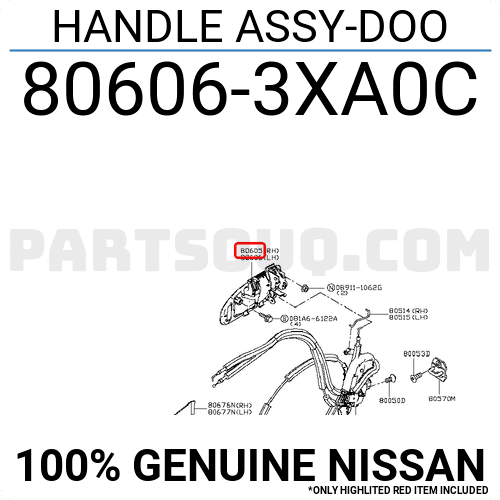 Nissan Handle Assy-doo 