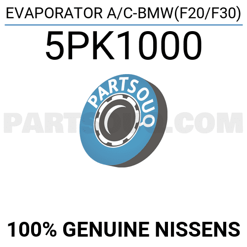 EVAPORATOR A/CBMW(F20/F30) 5PK1000 Nissens Parts PartSouq