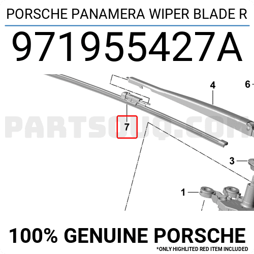 PORSCHE PANAMERA WIPER BLADE R 971955427A | Porsche Parts | PartSouq