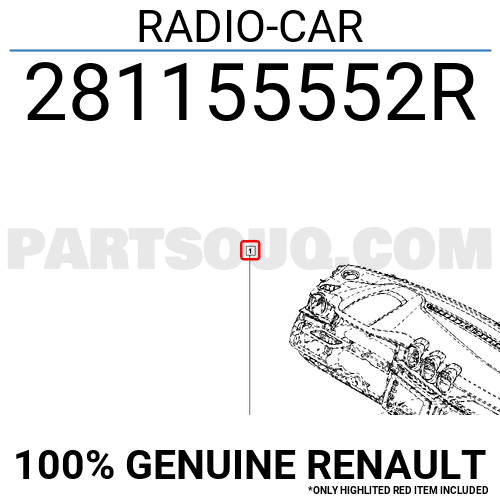 RADIOCAR 281155552R Renault Parts PartSouq