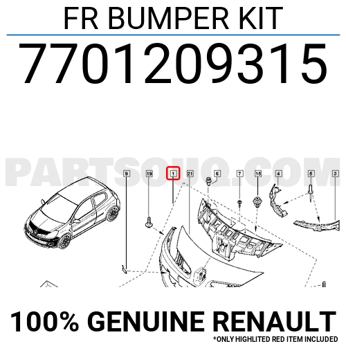 Kit barillet Renault Express 7701366362 – Recycl Auto 60