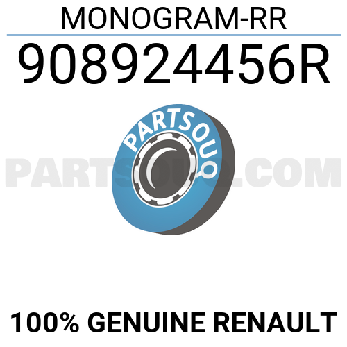 MONOGRAM-RR 908924456R | Renault Parts | PartSouq