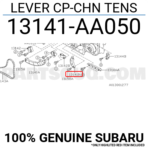 13141AA040 Subaru OEM Genuine LEVER CP-CHN TENS