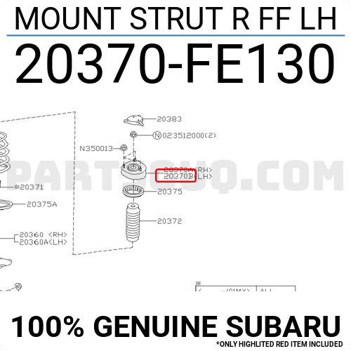 MOUNT STRUT R FF LH 20370FE130 | Subaru Parts | PartSouq