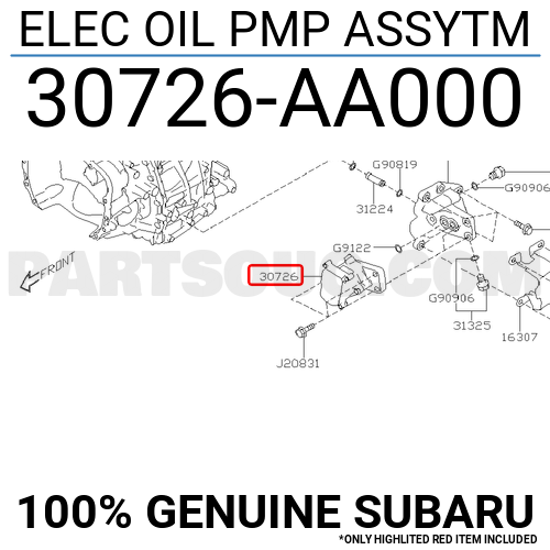 30726AA000 Subaru ELEC OIL PMP ASSYTM