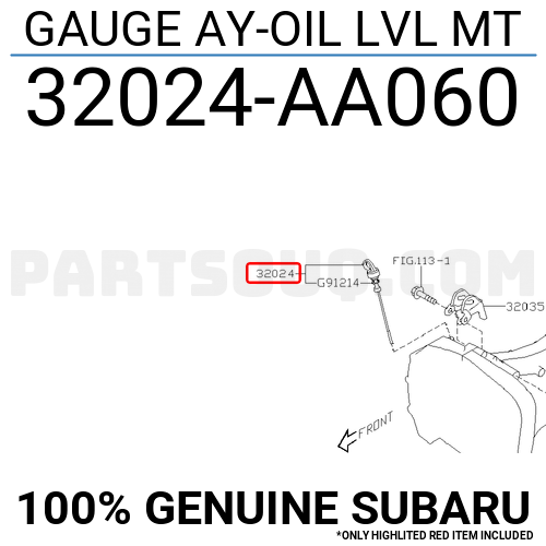 Gauge Ay-oil Lvl Mt 32024aa060 