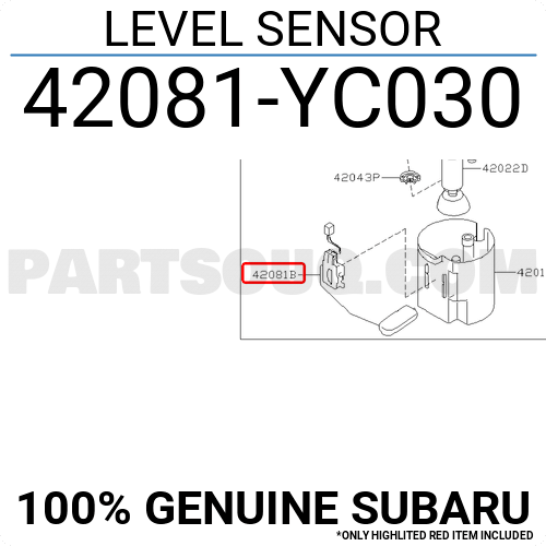 LEVEL SENSOR MAIN 42081YC031 | Subaru Parts | PartSouq