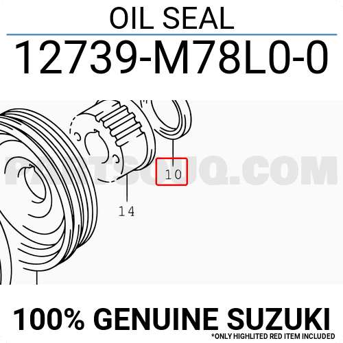 12739M78L00 Suzuki OIL SEAL