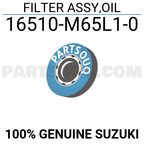 FILTER ASSY,OIL 16510M65L10 Suzuki Parts PartSouq