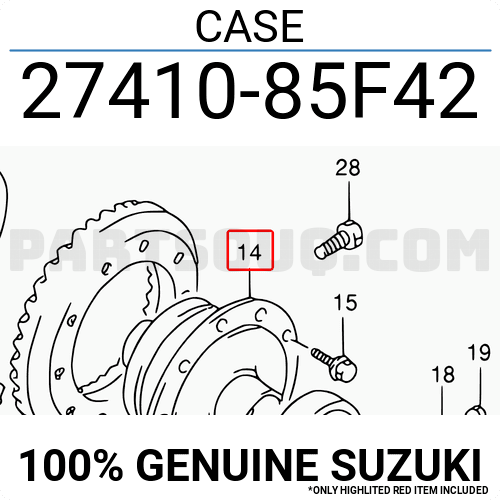 CASE 2741085F42 | Suzuki Parts | PartSouq