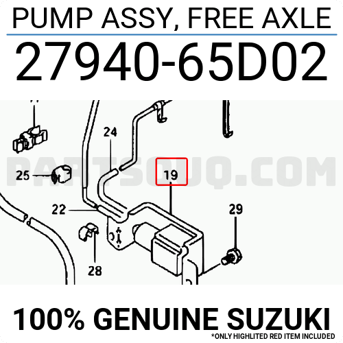 PUMP ASSY,F/A 2794065D03 | Suzuki Parts | PartSouq PUMP ASSY,F/A 2794065D03 | Suzuki Parts | PartSouq
