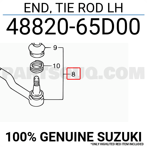 END, DRAG ROD 4882081A00 | Suzuki Parts | PartSouq