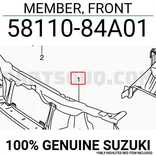 セブンイレブン 冬ギフト 2025 Suzuki | 5811084A00 FRONT MEMBER, Parts PartSouq | その他