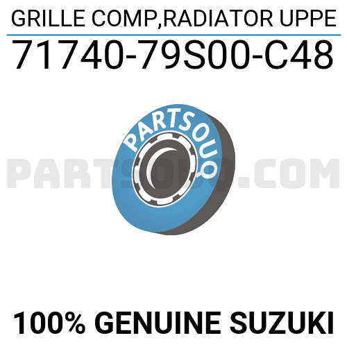 770049 Radiator GRILLE COMP,RADIATOR UPPE 7174079S00C48 | Suzuki Parts | PartSouq